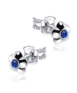 Cutie Flower Silver Stud Earrings STF-257 